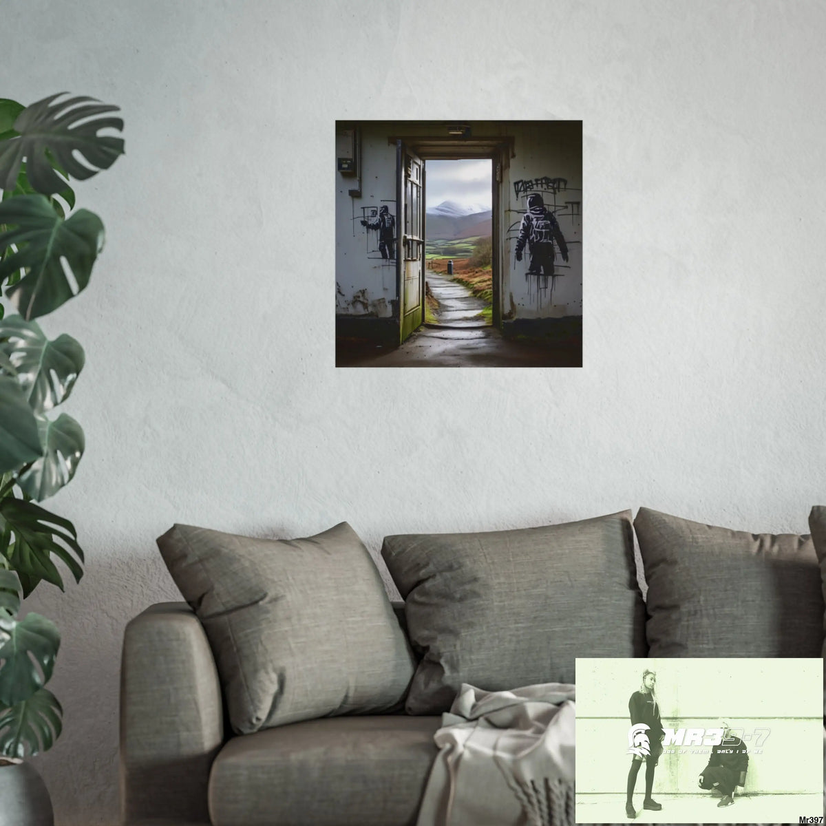 Banksy Style Escape from Hergest Assassination fail Nov -Dec 2013 no 9 Fine Art Posters Poster