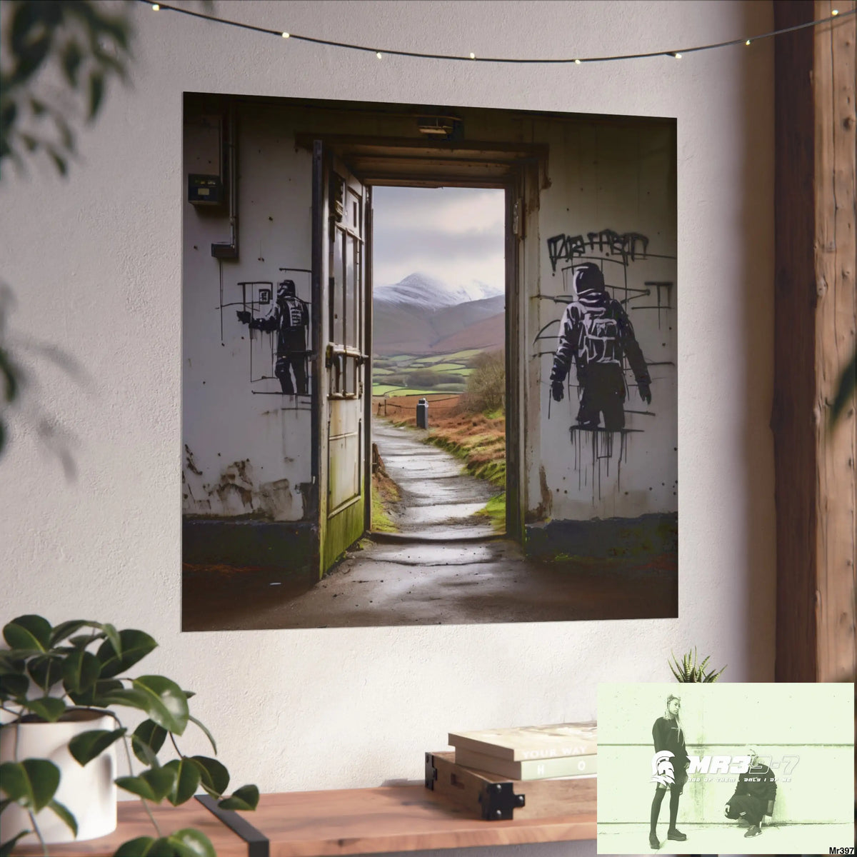 Banksy Style Escape from Hergest Assassination fail Nov -Dec 2013 no 9 Fine Art Posters Poster