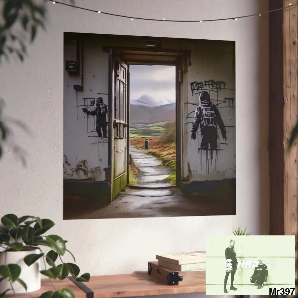 Banksy Style Escape from Hergest Assassination fail Nov -Dec 2013 no 9 Fine Art Posters Poster