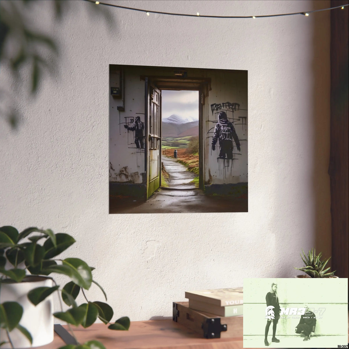 Banksy Style Escape from Hergest Assassination fail Nov -Dec 2013 no 9 Fine Art Posters Poster
