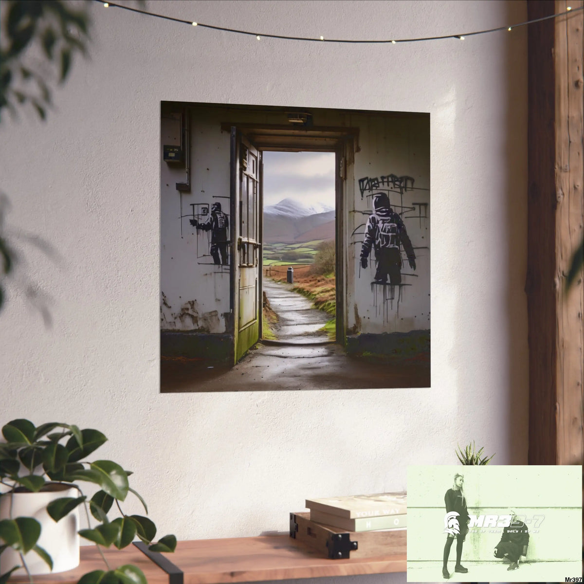 Banksy Style Escape from Hergest Assassination fail Nov -Dec 2013 no 9 Fine Art Posters Poster