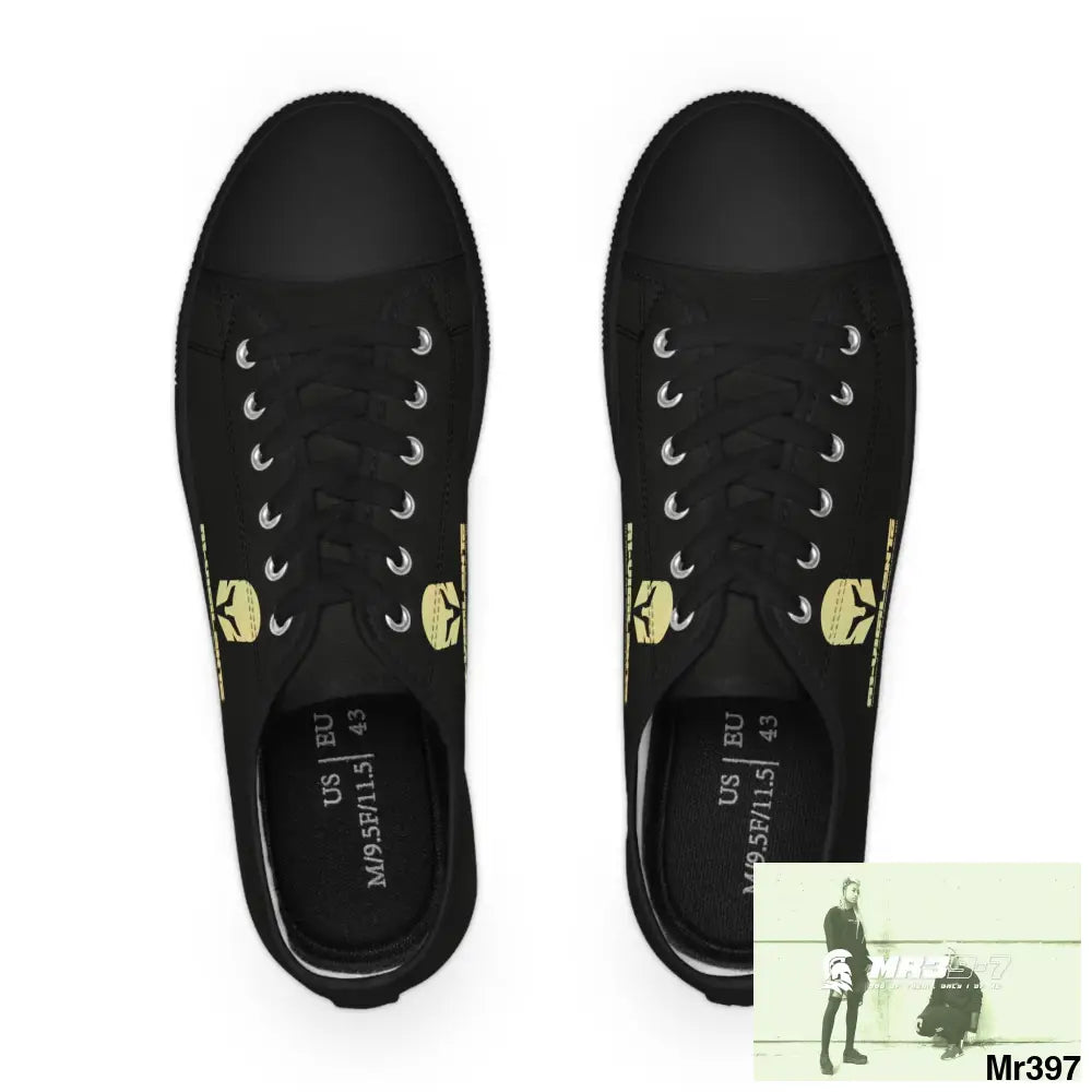 Black A1-Vigilante Men’s Low Top Sneakers Shoes