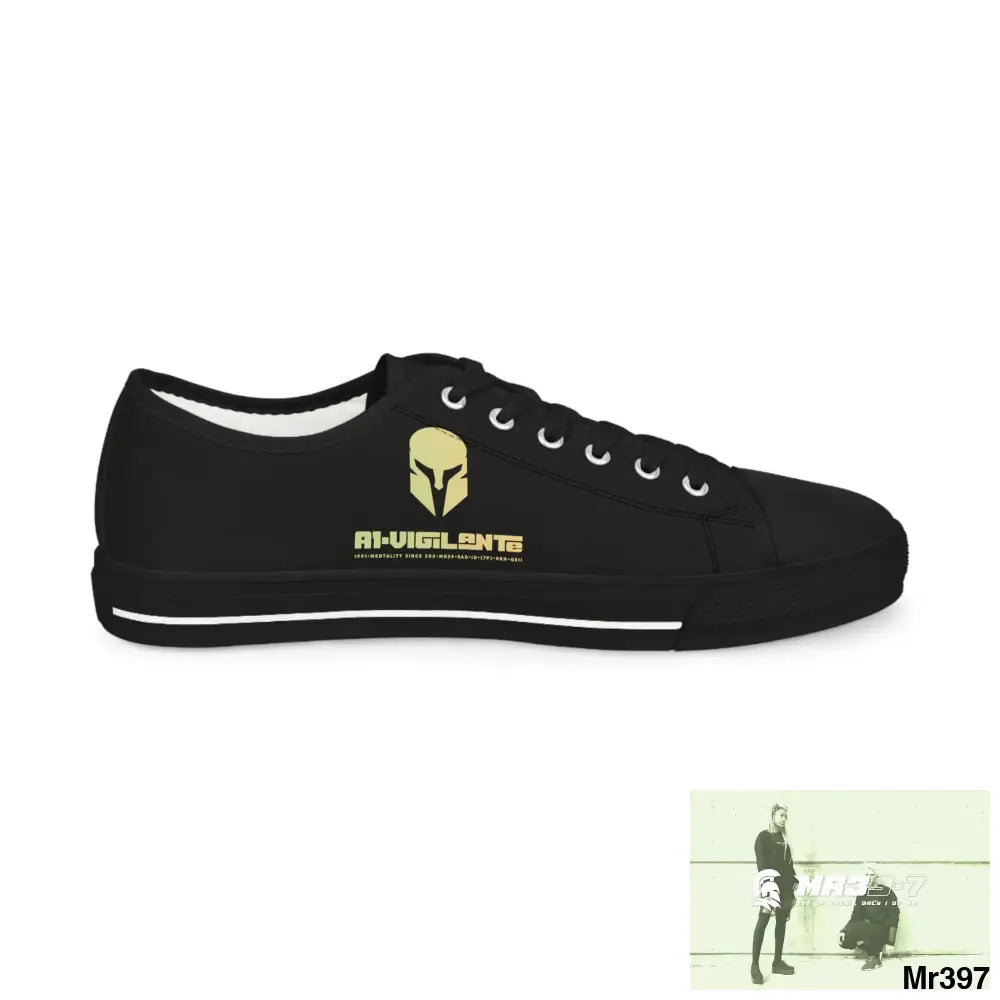 Black A1-Vigilante Men’s Low Top Sneakers Shoes