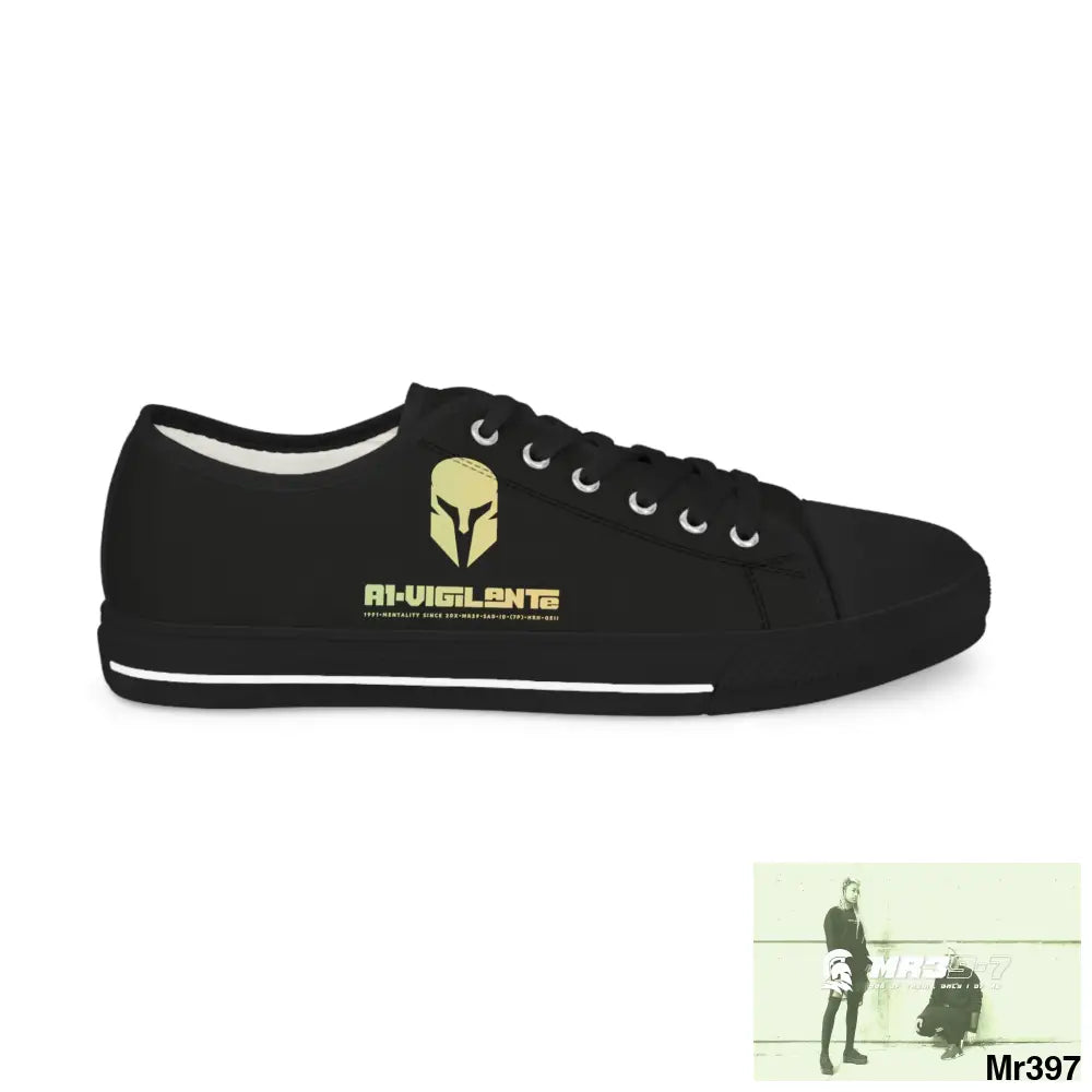 Black A1-Vigilante Men’s Low Top Sneakers Shoes