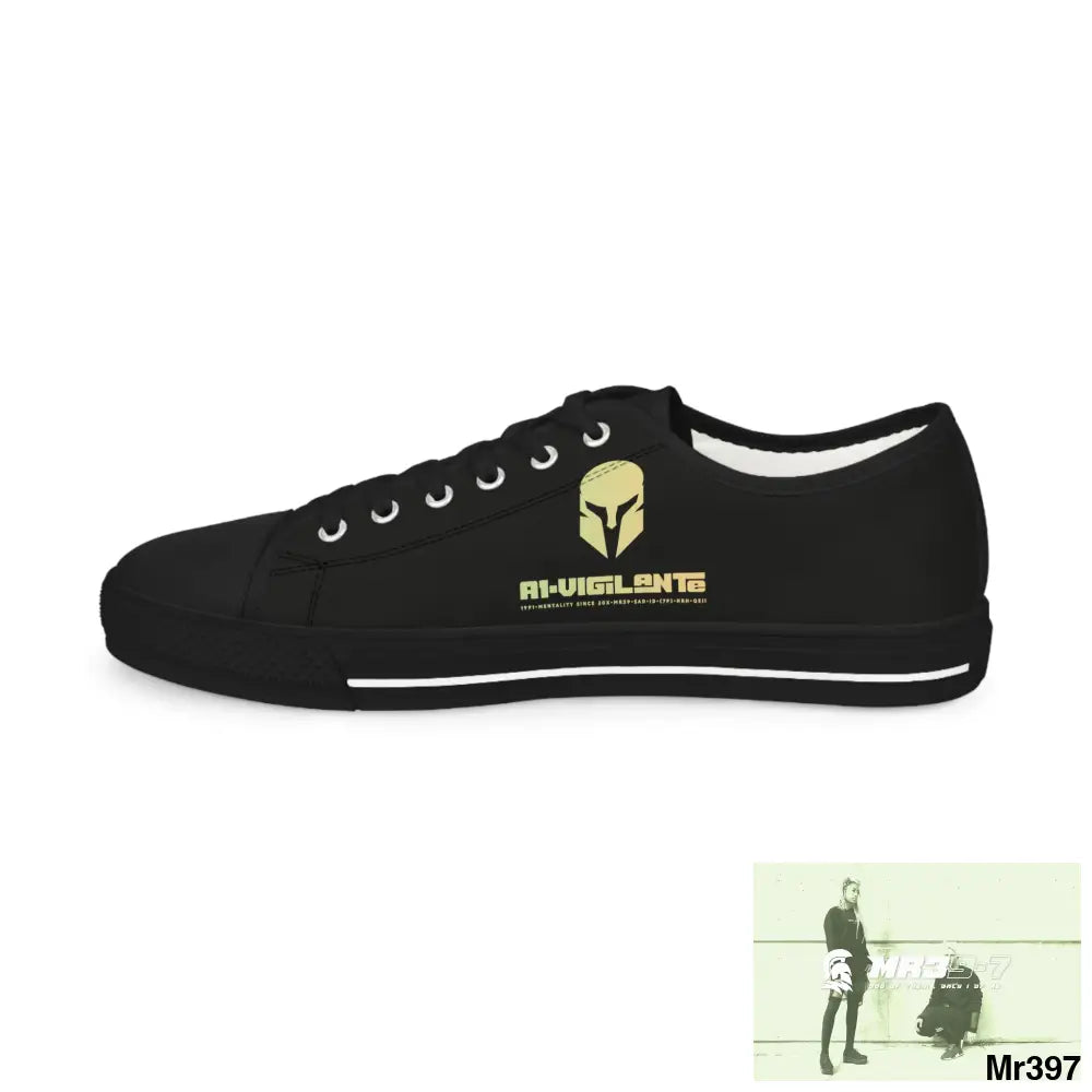 Black A1-Vigilante Men’s Low Top Sneakers Shoes