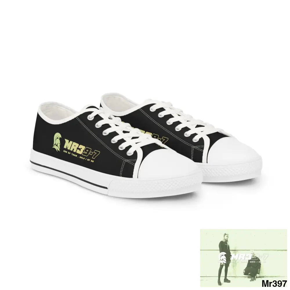 Black MR39S Men’s Low Top Sneakers US 5 / White sole Shoes