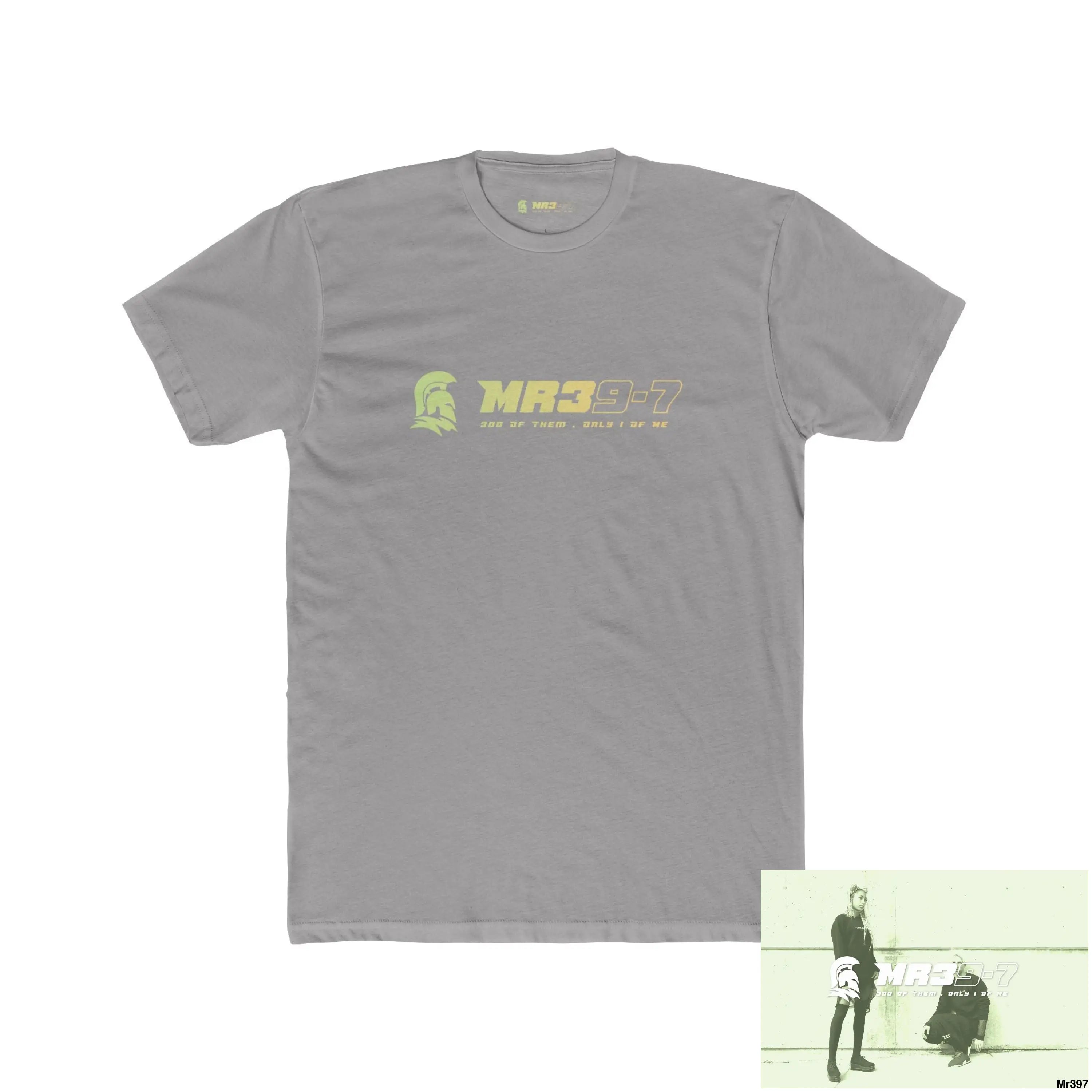 Black Ops + Street 2 Illegal 2002 + Men’s Cotton Crew Tee - Solid Light Grey / S - T-Shirt