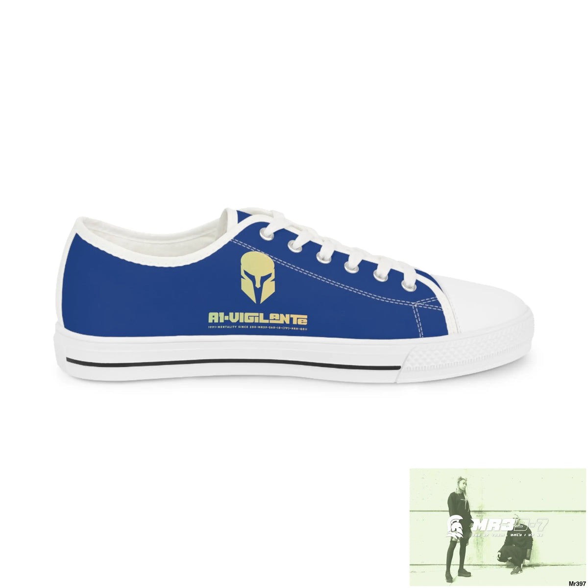 Blue A1-Vigilante Men’s Low Top Sneakers Shoes