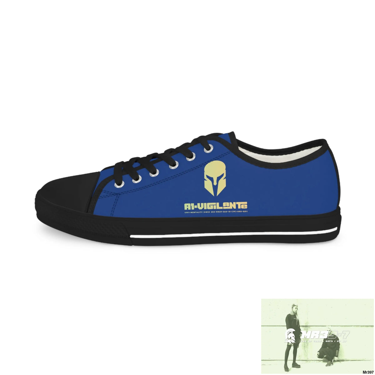Blue A1-Vigilante Men’s Low Top Sneakers Shoes