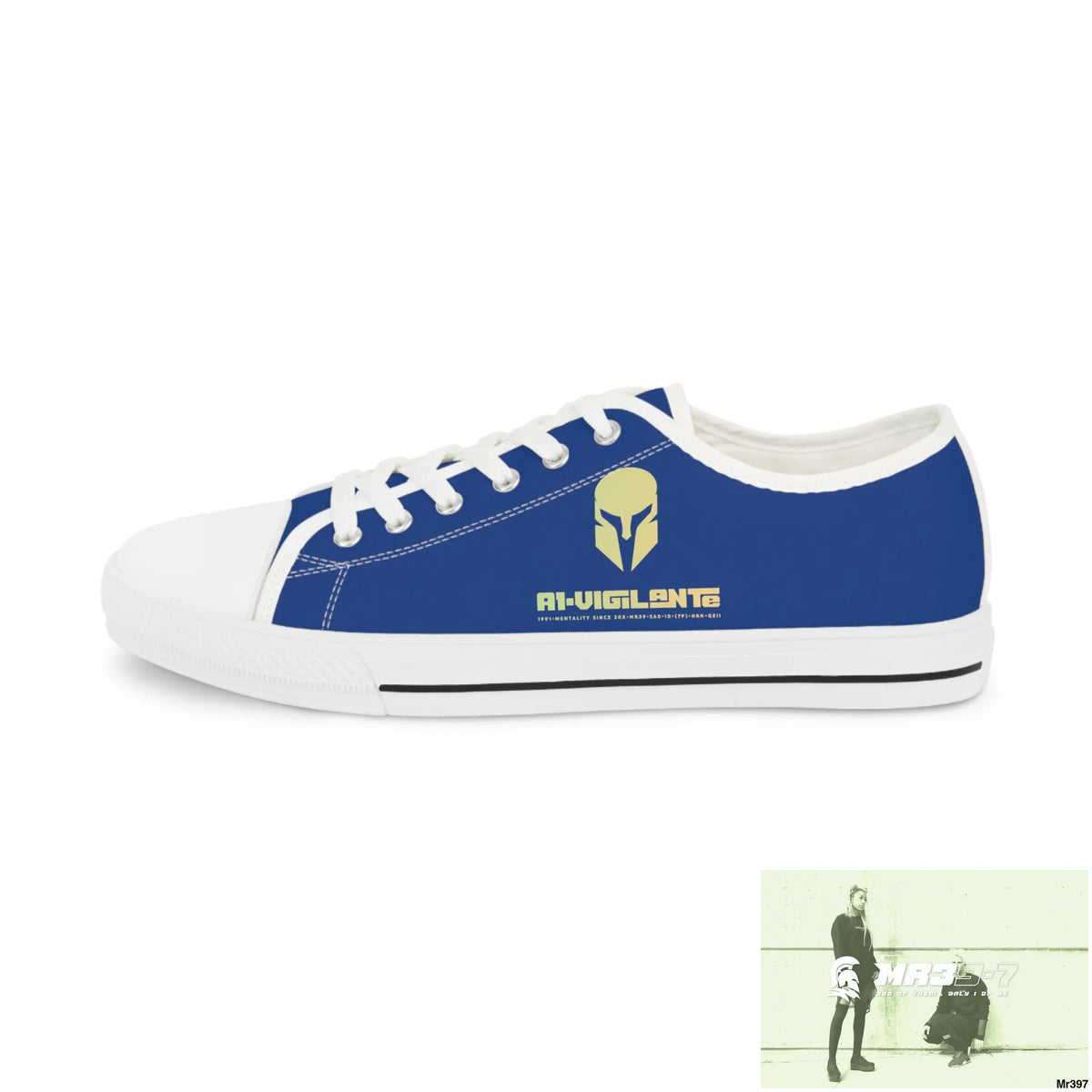 Blue A1-Vigilante Men’s Low Top Sneakers Shoes