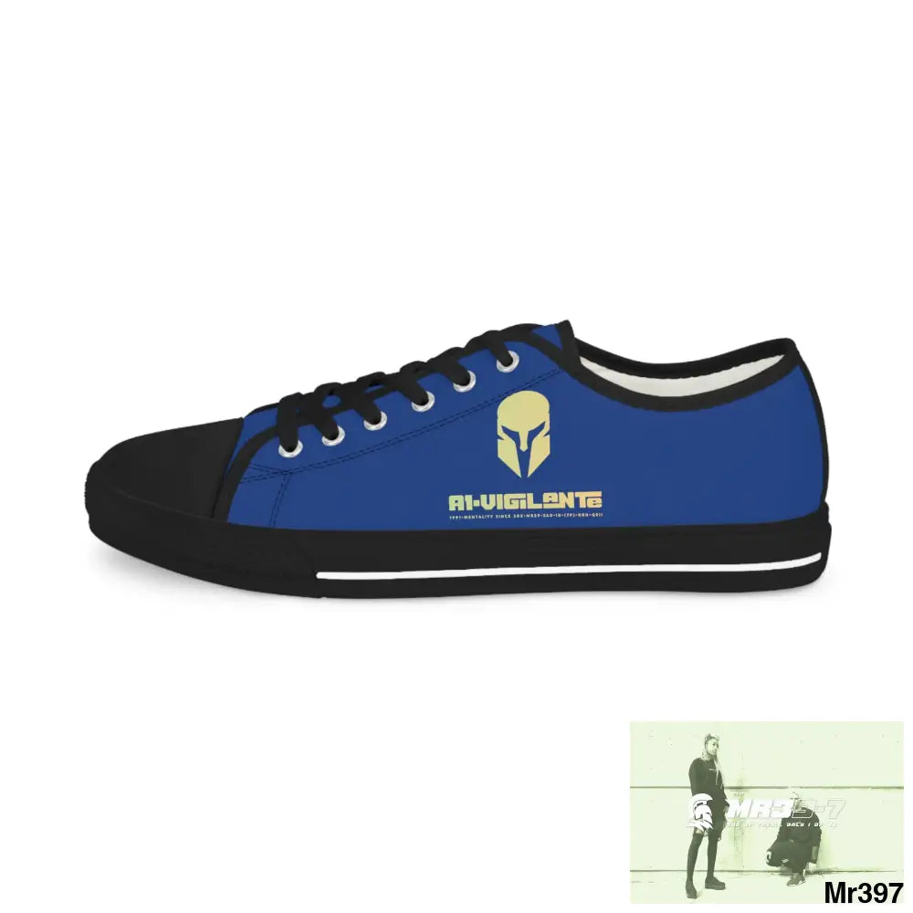Blue A1-Vigilante Men’s Low Top Sneakers Shoes