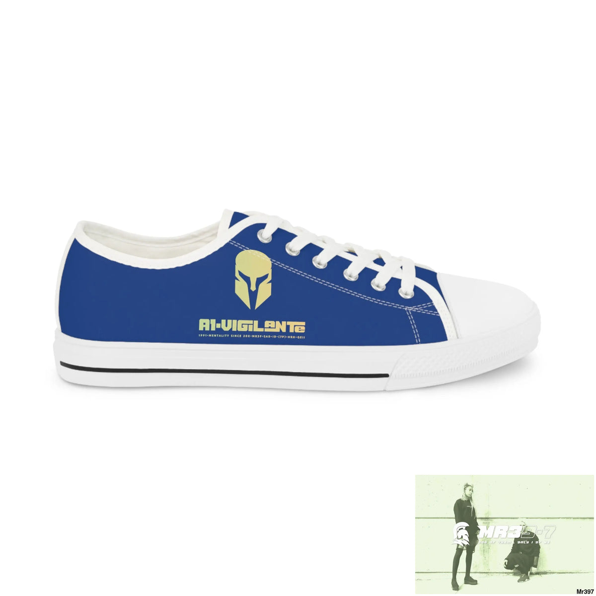 Blue A1-Vigilante Men’s Low Top Sneakers Shoes
