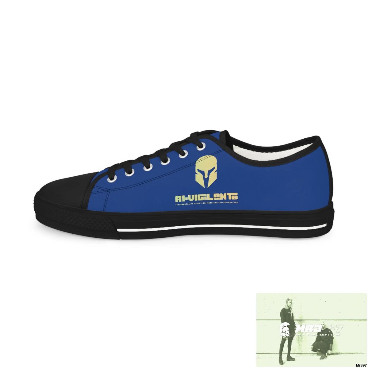 Blue A1-Vigilante Men’s Low Top Sneakers Shoes