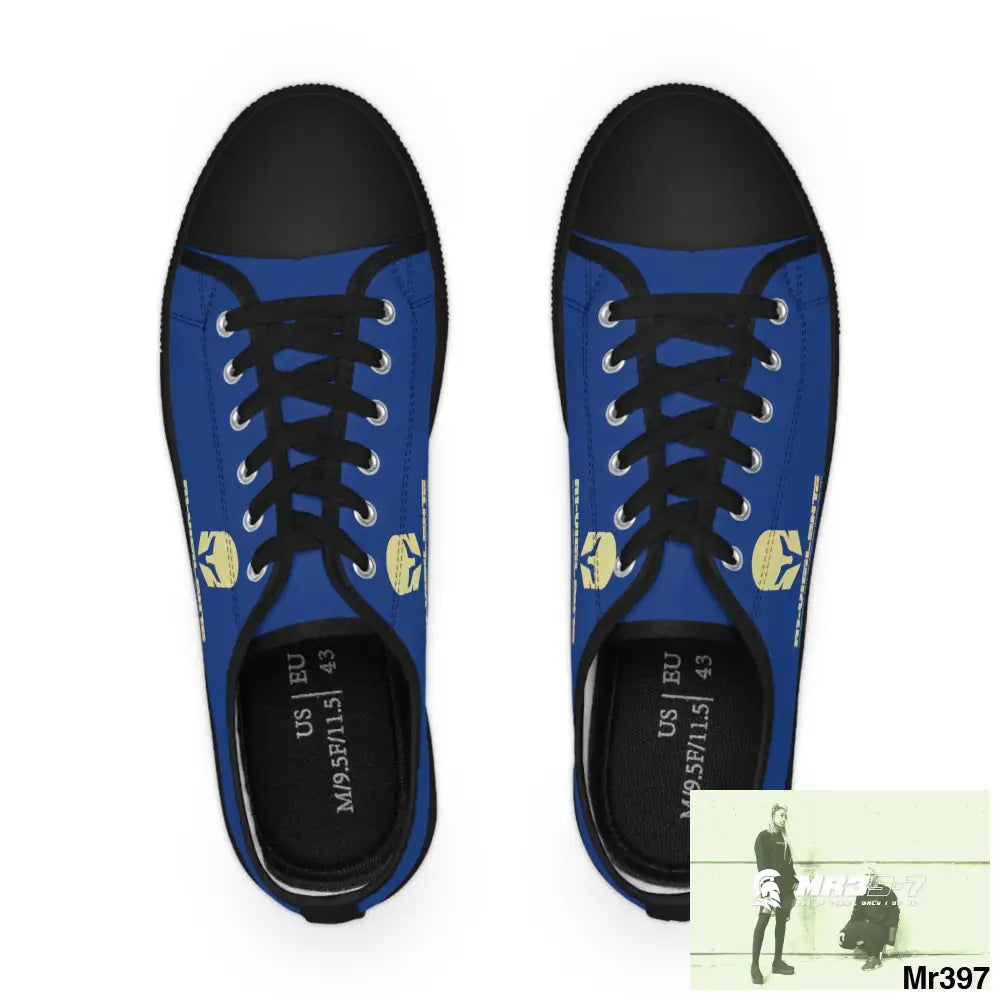Blue A1-Vigilante Men’s Low Top Sneakers Shoes