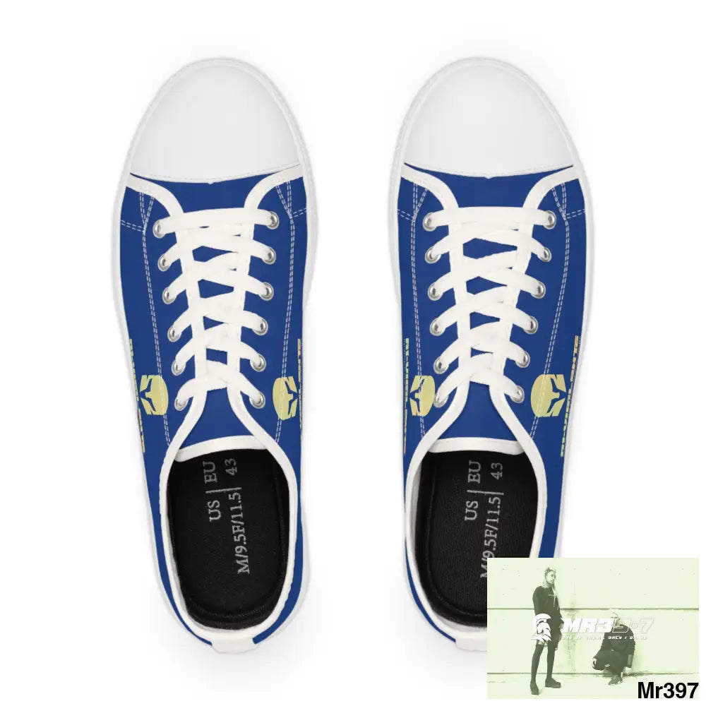 Blue A1-Vigilante Men’s Low Top Sneakers Shoes