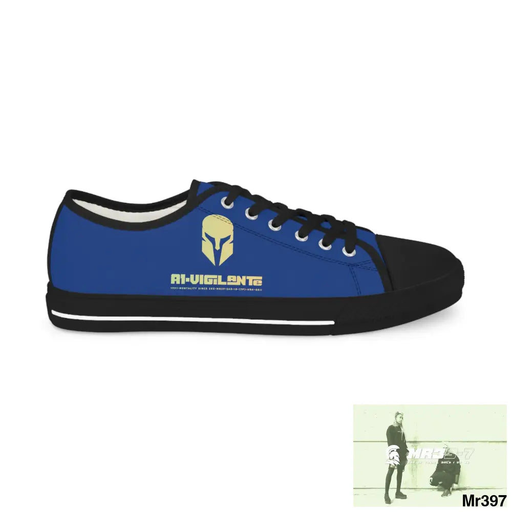 Blue A1-Vigilante Men’s Low Top Sneakers Shoes