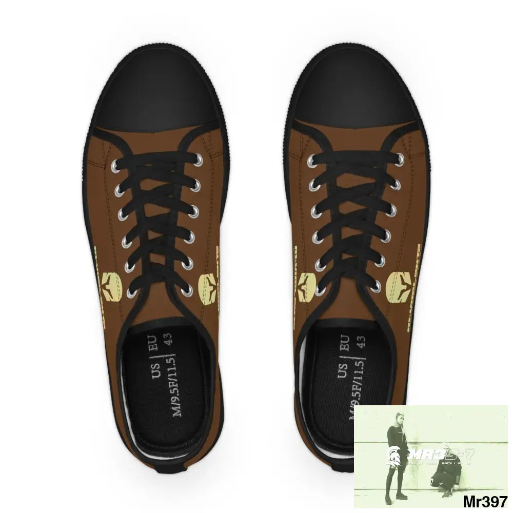 Brown A1-Vigilante Men’s Low Top Sneakers Shoes
