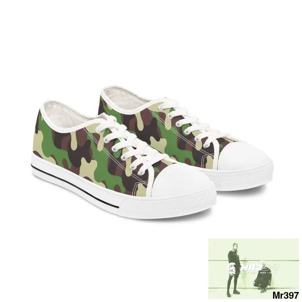 Camo no 10 Women’s Low Top Sneakers US 5.5 / White sole Shoes