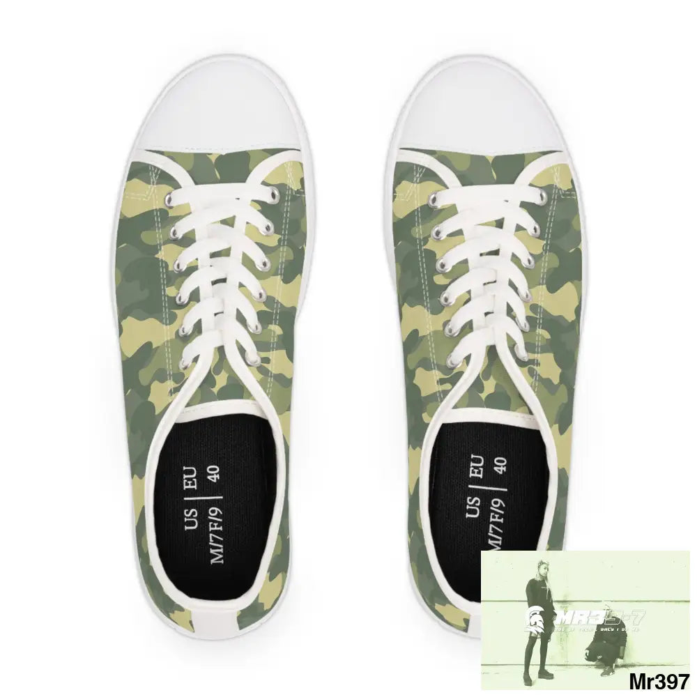 Camo no 4 Women’s Low Top Sneakers Shoes