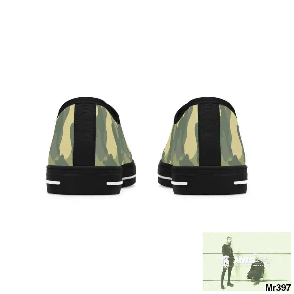 Camo no 4 Women’s Low Top Sneakers Shoes