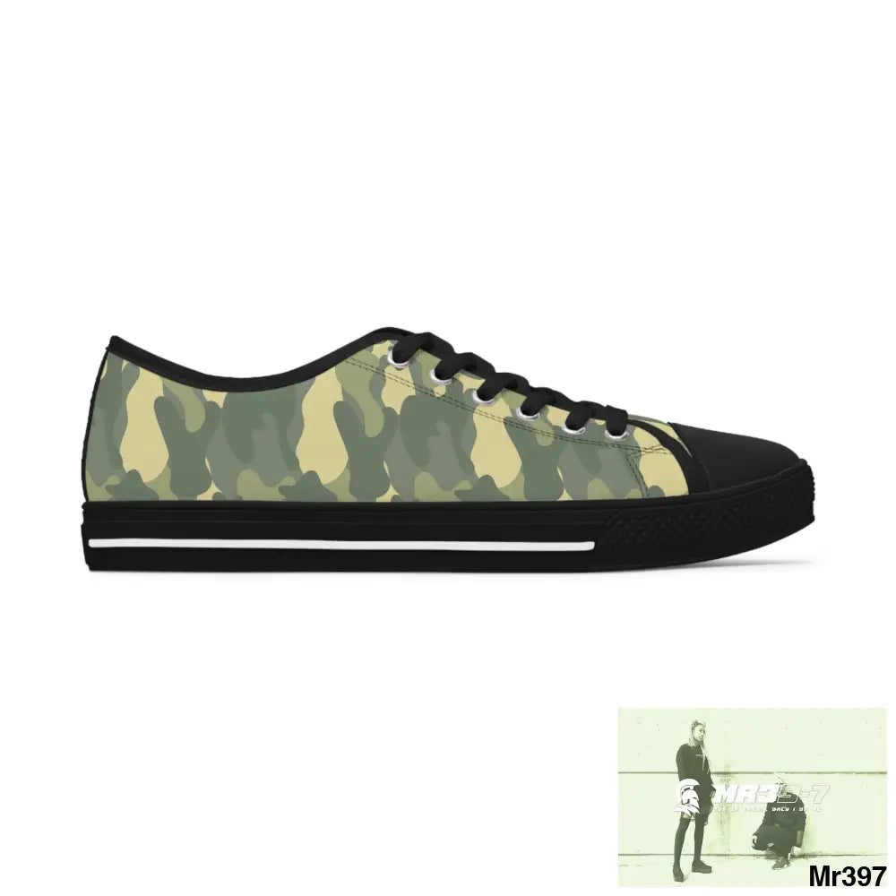 Camo no 4 Women’s Low Top Sneakers Shoes