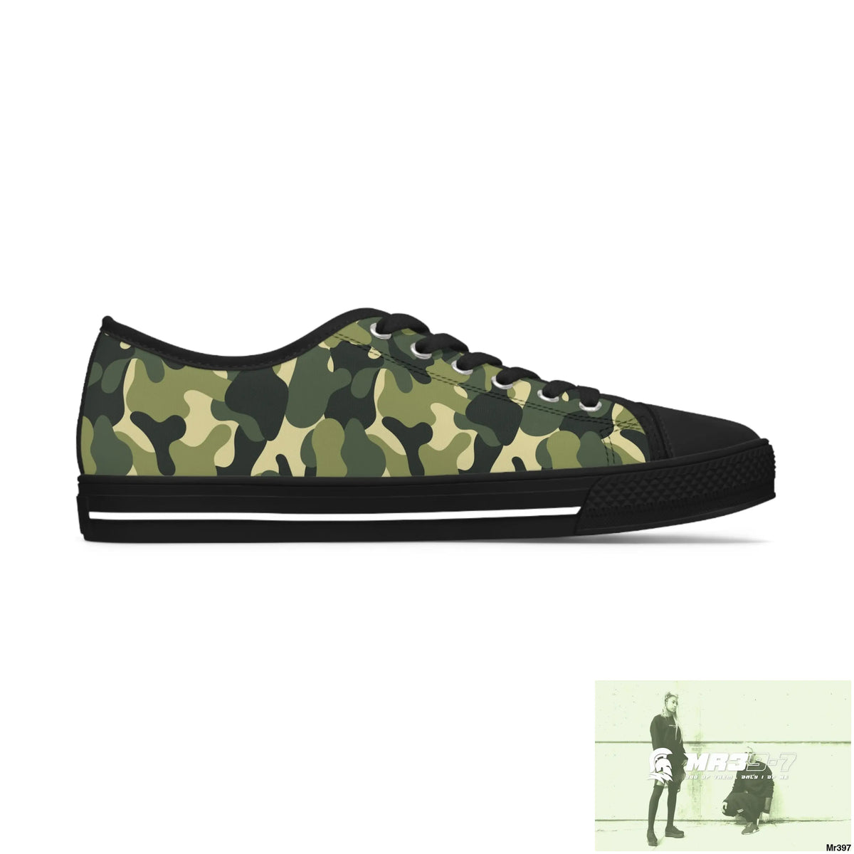 Camo no 5 Women’s Low Top Sneakers Shoes