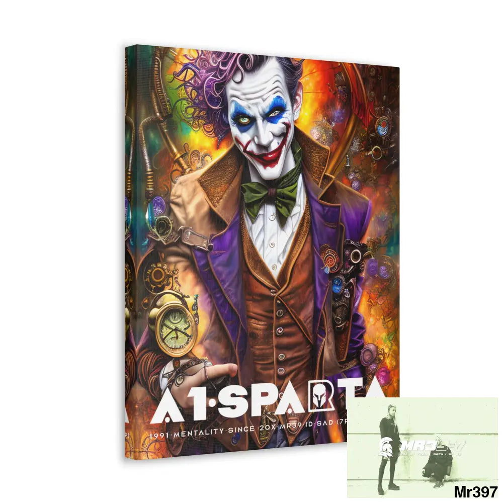 Canvas Gallery Wraps A1.Sparta Steampunk Joker Hearts Tribal Fractal Canvas
