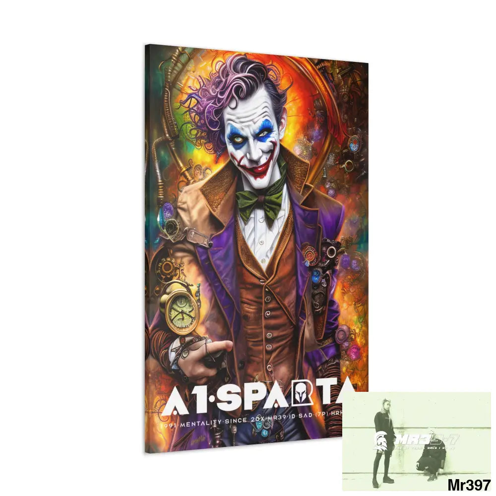 Canvas Gallery Wraps A1.Sparta Steampunk Joker Hearts Tribal Fractal Canvas