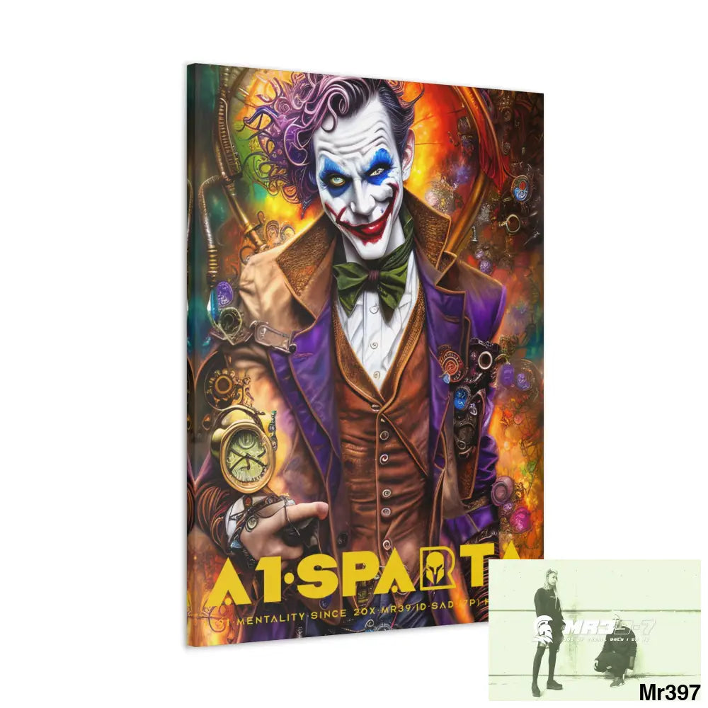Canvas Gallery Wraps A1.Sparta Steampunk Joker Hearts Tribal Fractal Canvas