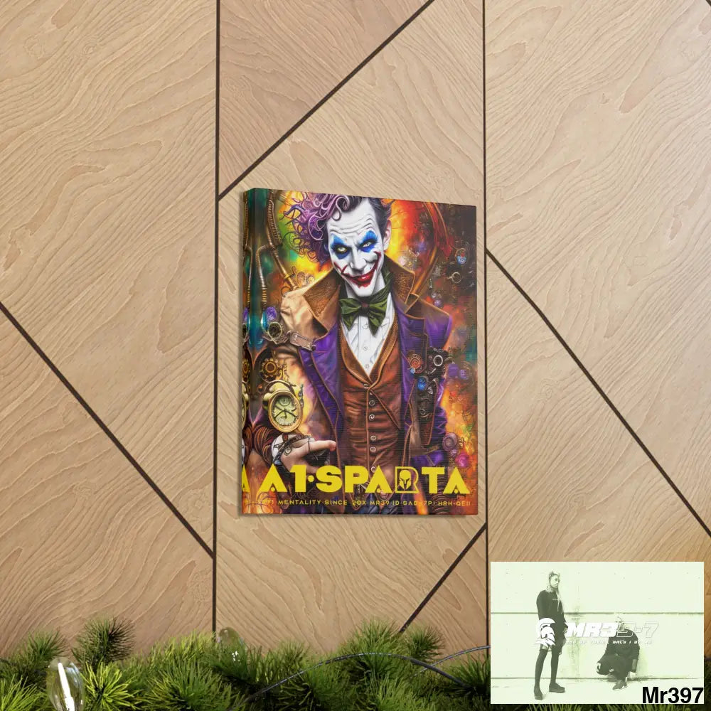 Canvas Gallery Wraps A1.Sparta Steampunk Joker Hearts Tribal Fractal Canvas
