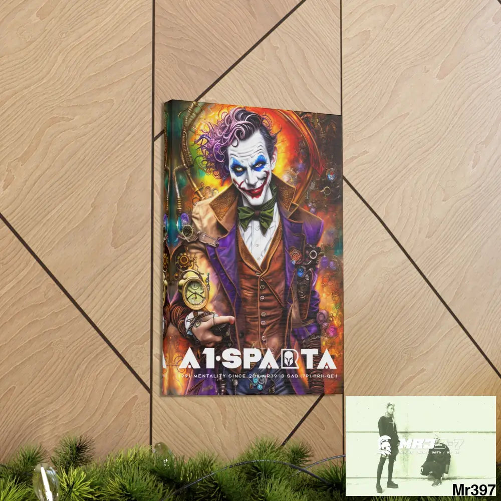 Canvas Gallery Wraps A1.Sparta Steampunk Joker Hearts Tribal Fractal Canvas