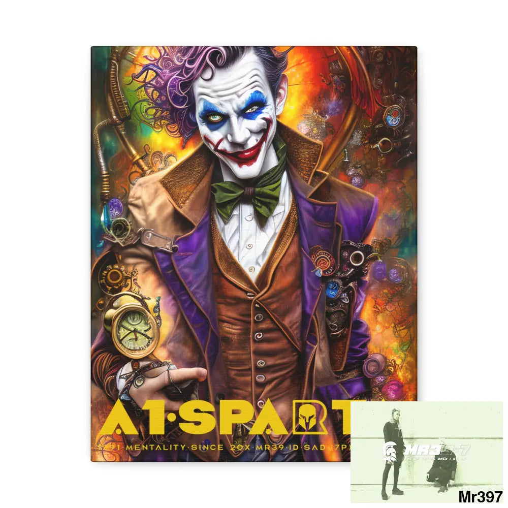 Canvas Gallery Wraps A1.Sparta Steampunk Joker Hearts Tribal Fractal Canvas