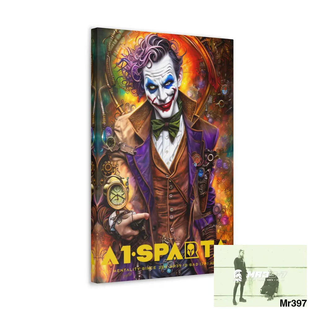 Canvas Gallery Wraps A1.Sparta Steampunk Joker Hearts Tribal Fractal Canvas
