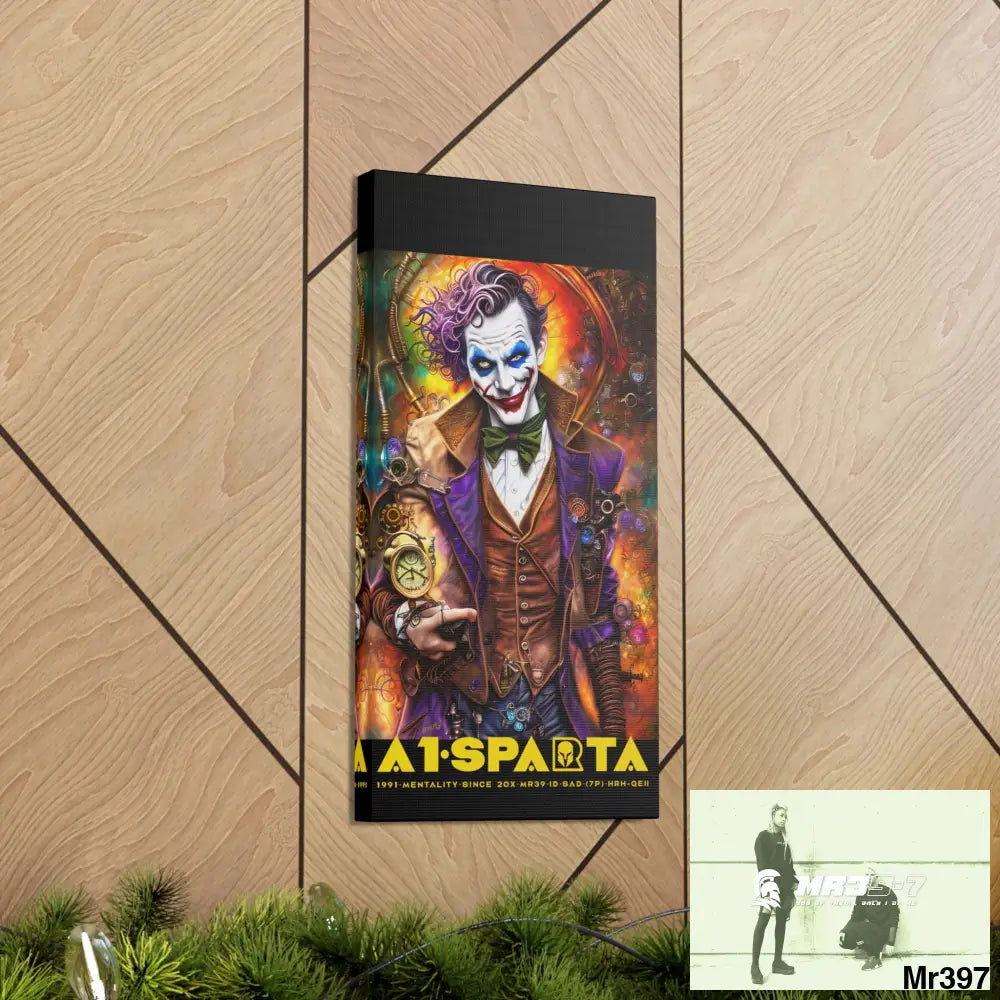 Canvas Gallery Wraps A1.Sparta Steampunk Joker Hearts Tribal Fractal Canvas