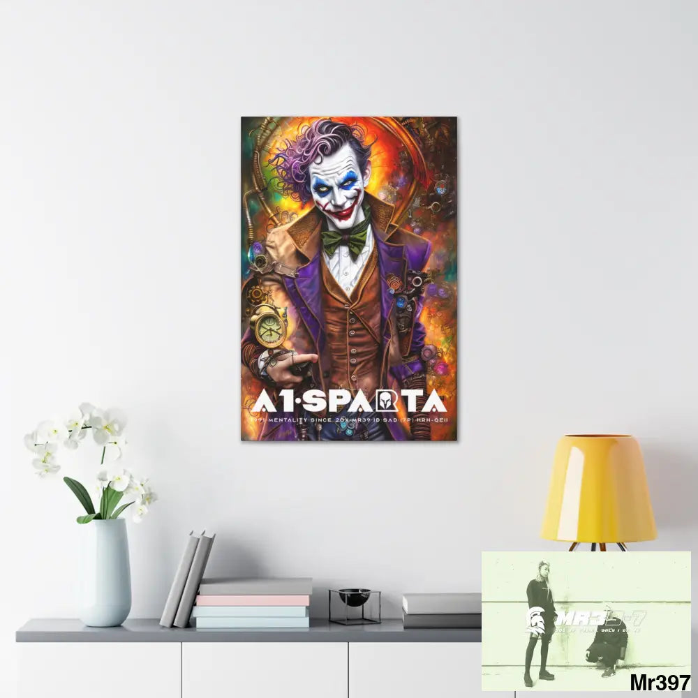 Canvas Gallery Wraps A1.Sparta Steampunk Joker Hearts Tribal Fractal Canvas