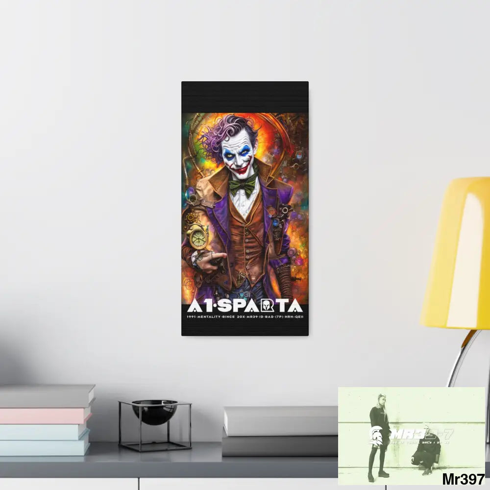 Canvas Gallery Wraps A1.Sparta Steampunk Joker Hearts Tribal Fractal Canvas