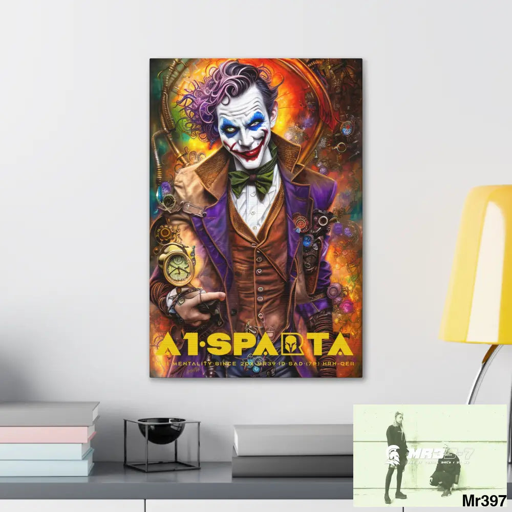 Canvas Gallery Wraps A1.Sparta Steampunk Joker Hearts Tribal Fractal Canvas