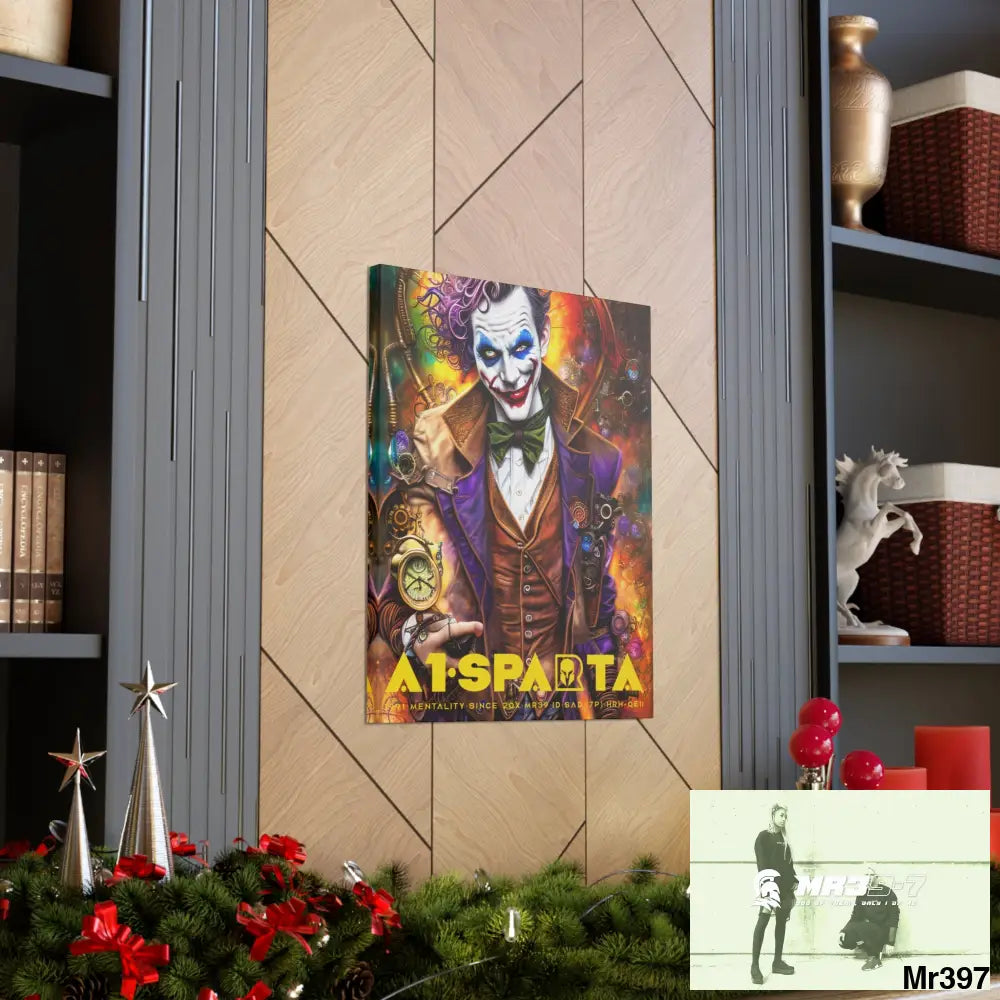 Canvas Gallery Wraps A1.Sparta Steampunk Joker Hearts Tribal Fractal Canvas