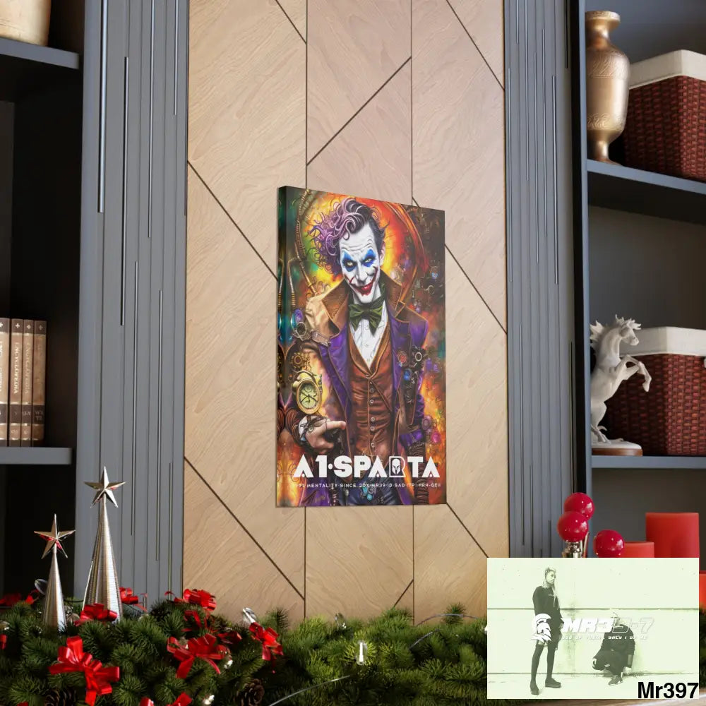 Canvas Gallery Wraps A1.Sparta Steampunk Joker Hearts Tribal Fractal Canvas