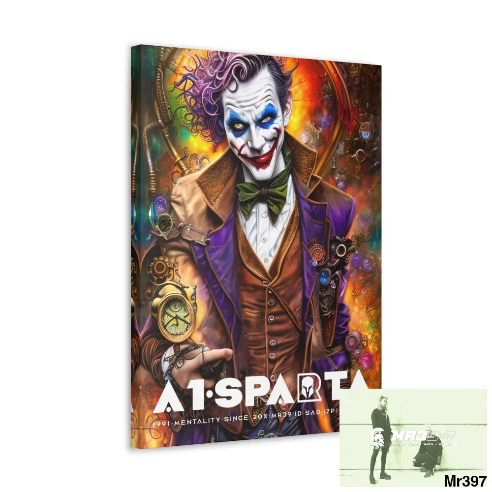 Canvas Gallery Wraps A1.Sparta Steampunk Joker Hearts Tribal Fractal Canvas
