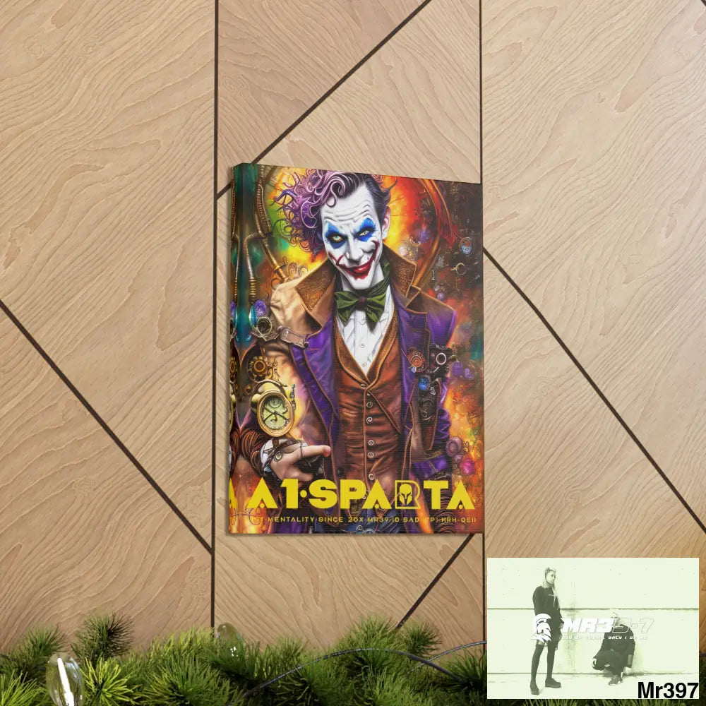 Canvas Gallery Wraps A1.Sparta Steampunk Joker Hearts Tribal Fractal Canvas