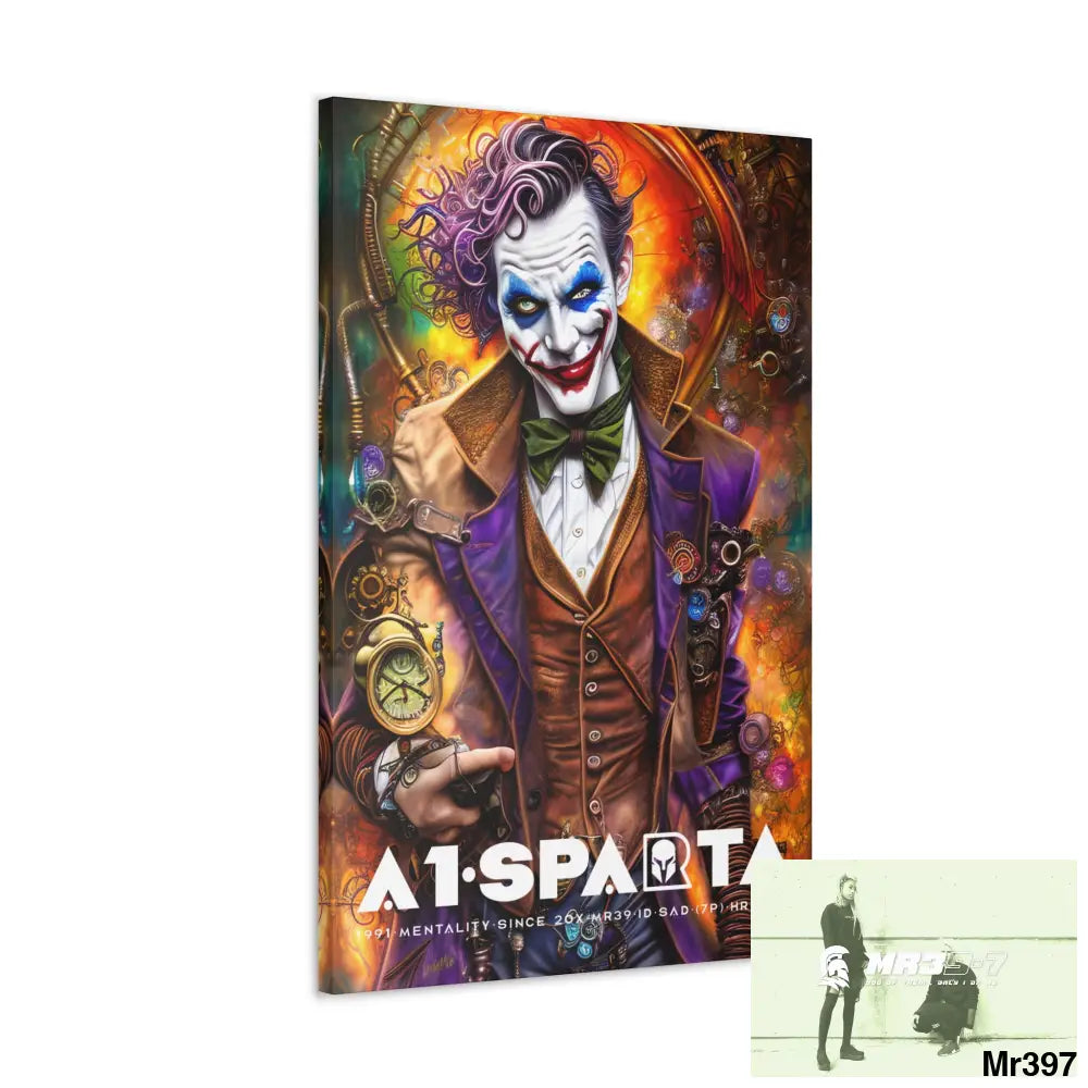 Canvas Gallery Wraps A1.Sparta Steampunk Joker Hearts Tribal Fractal Canvas