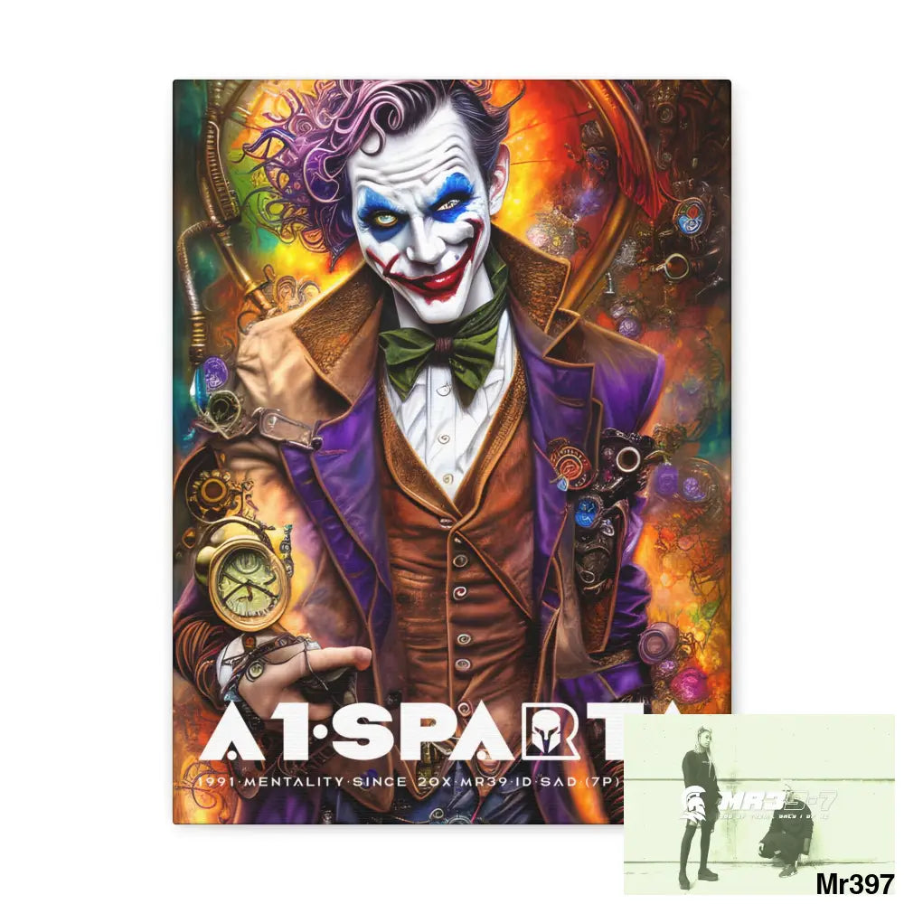 Canvas Gallery Wraps A1.Sparta Steampunk Joker Hearts Tribal Fractal Canvas