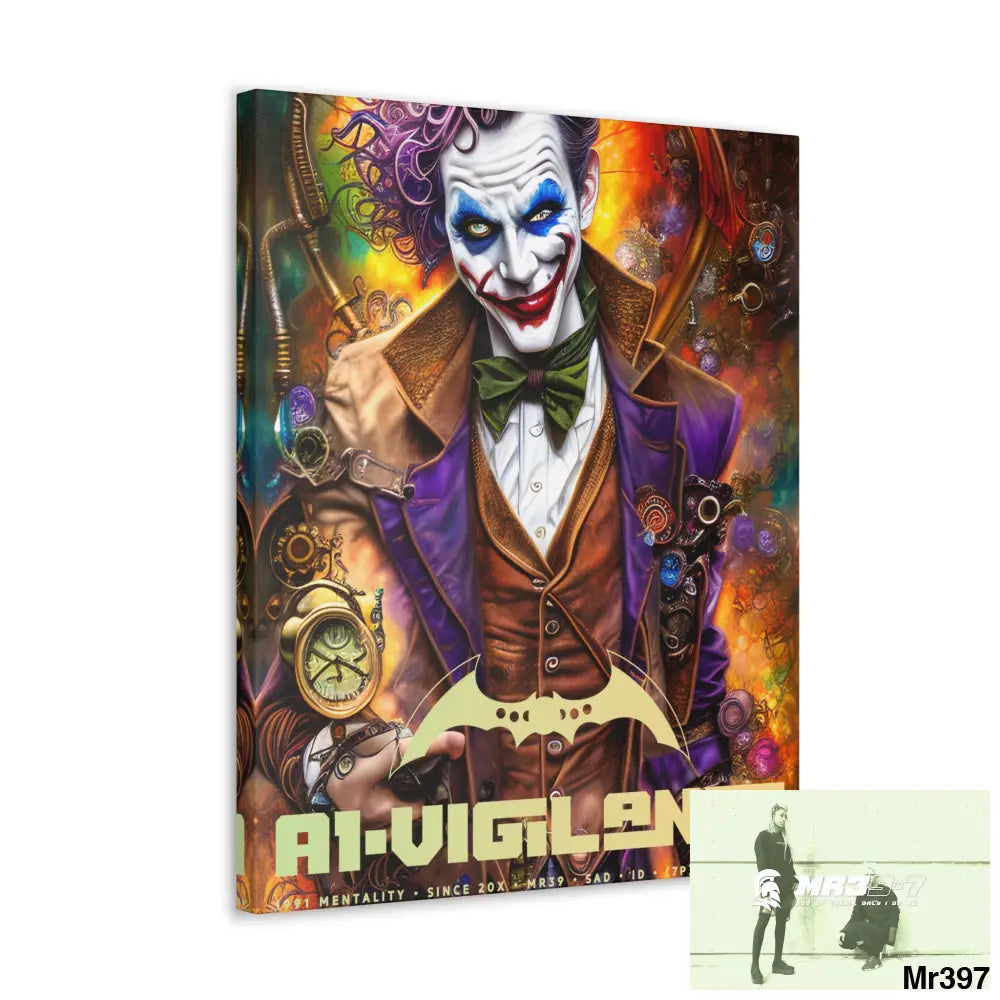 Canvas Gallery Wraps A1vigilante Steampunk Joker Hearts Tribal Fractal Canvas