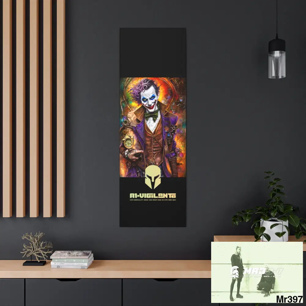 Canvas Gallery Wraps A1vigilante Steampunk Joker Hearts Tribal Fractal Canvas
