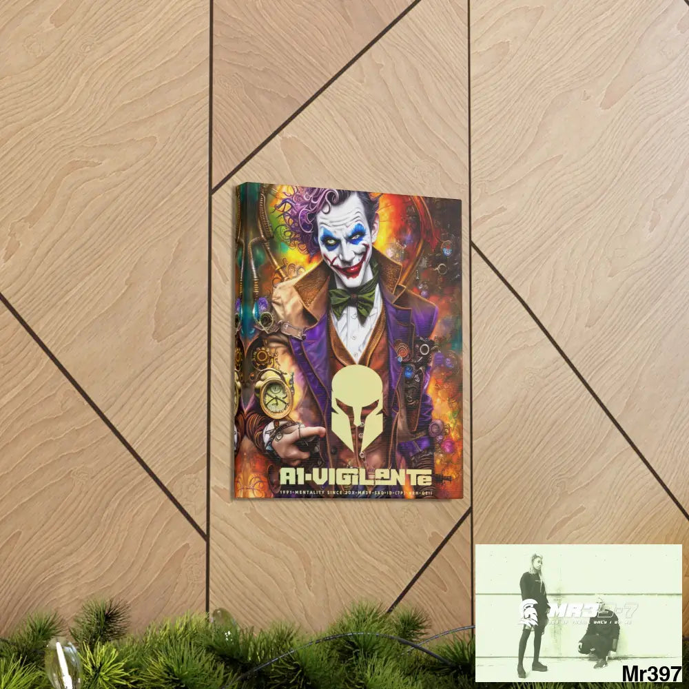 Canvas Gallery Wraps A1vigilante Steampunk Joker Hearts Tribal Fractal Canvas