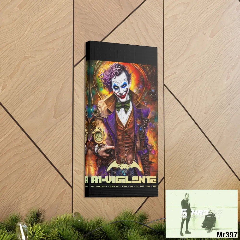 Canvas Gallery Wraps A1vigilante Steampunk Joker Hearts Tribal Fractal Canvas