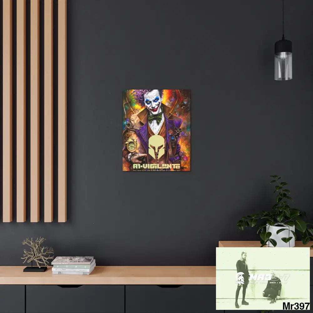 Canvas Gallery Wraps A1vigilante Steampunk Joker Hearts Tribal Fractal Canvas