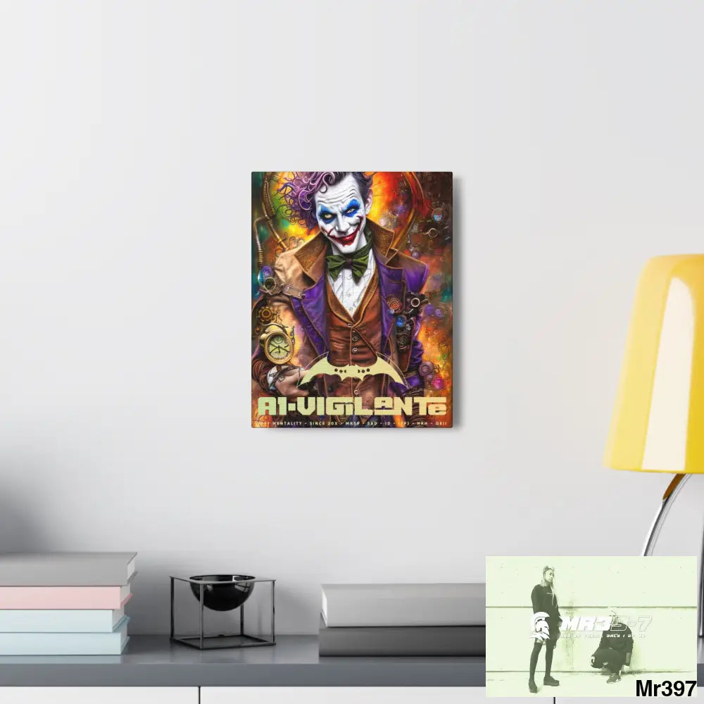 Canvas Gallery Wraps A1vigilante Steampunk Joker Hearts Tribal Fractal Canvas