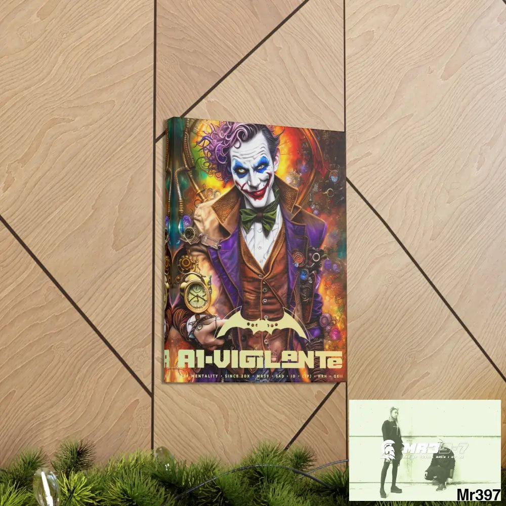 Canvas Gallery Wraps A1vigilante Steampunk Joker Hearts Tribal Fractal Canvas